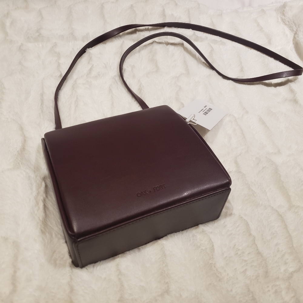 Shoulder bag in red wine #OAK+FORT